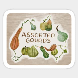 Assorted Gourds Sticker